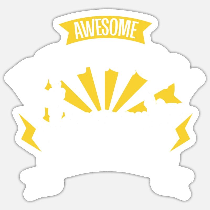 Super équipage de bateau-dragon - Sticker taille S (10 x 10 cm) - blanc mat