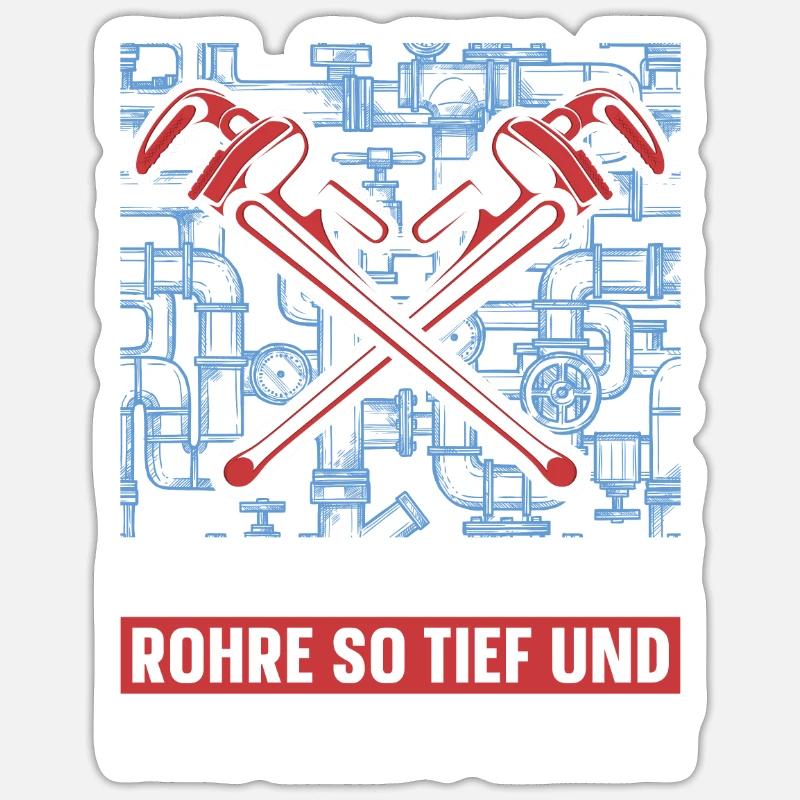 Pipeline builder Witzig - Sticker size S (10 x 10 cm) - white matte