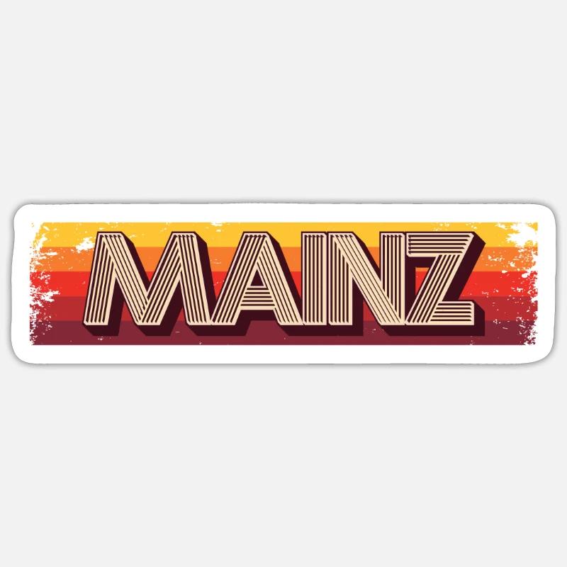 Mainzerin Mainzer Mayence - Sticker taille S (10 x 10 cm) - blanc mat