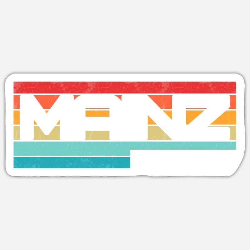 Mainzerin Mainzer Mayence - Sticker taille S (10 x 10 cm) - blanc mat