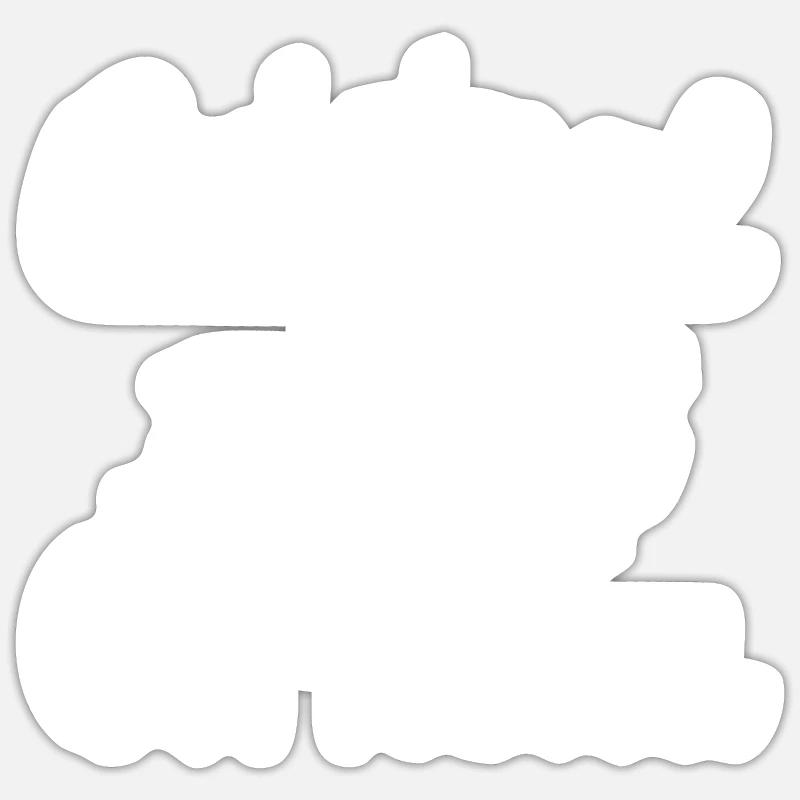 Original 100% Cornelia - Sticker Größe S (10 x 10 cm) - Mattweiß