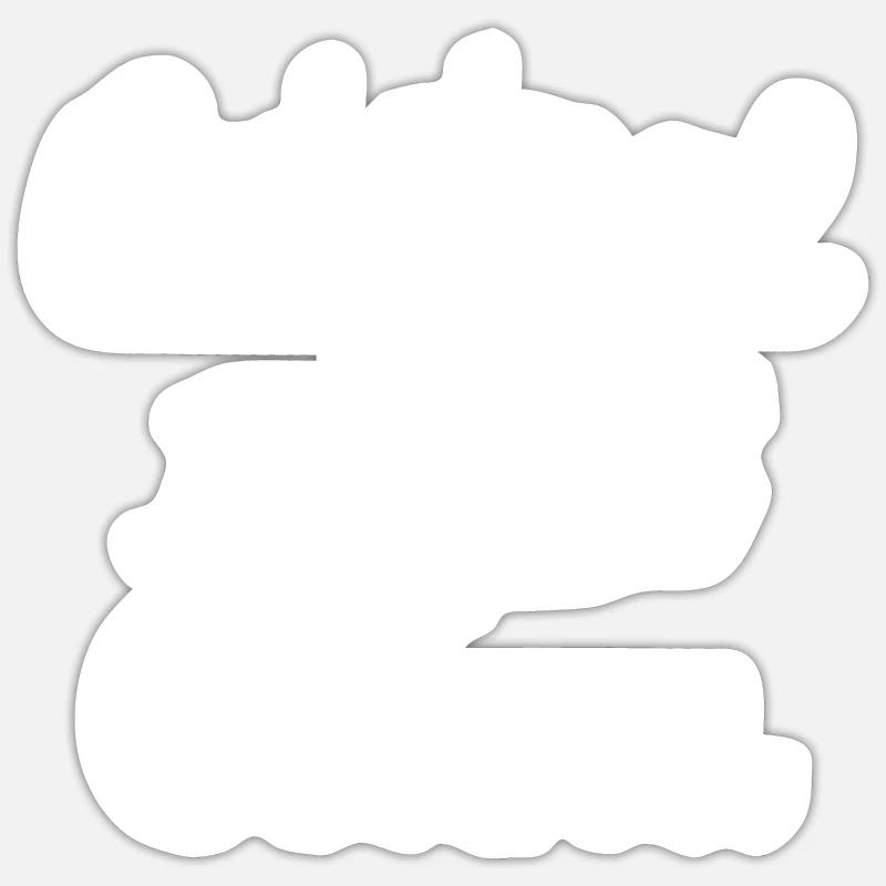 Original 100% Celina - Sticker Größe S (10 x 10 cm) - Mattweiß
