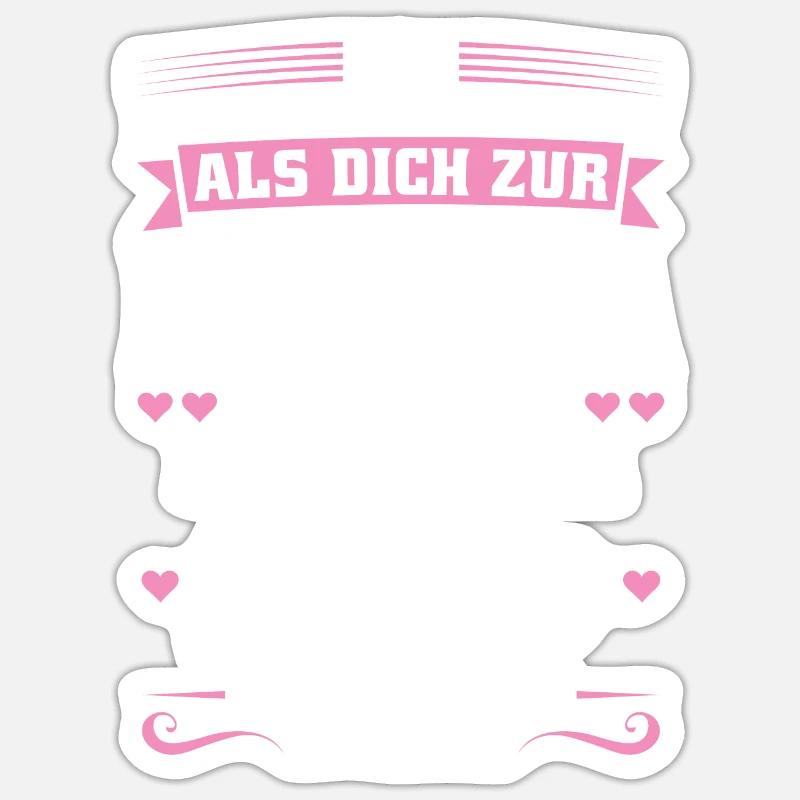 Mutter Mama Tochter Geschenk - Sticker Größe S (10 x 10 cm) - Mattweiß
