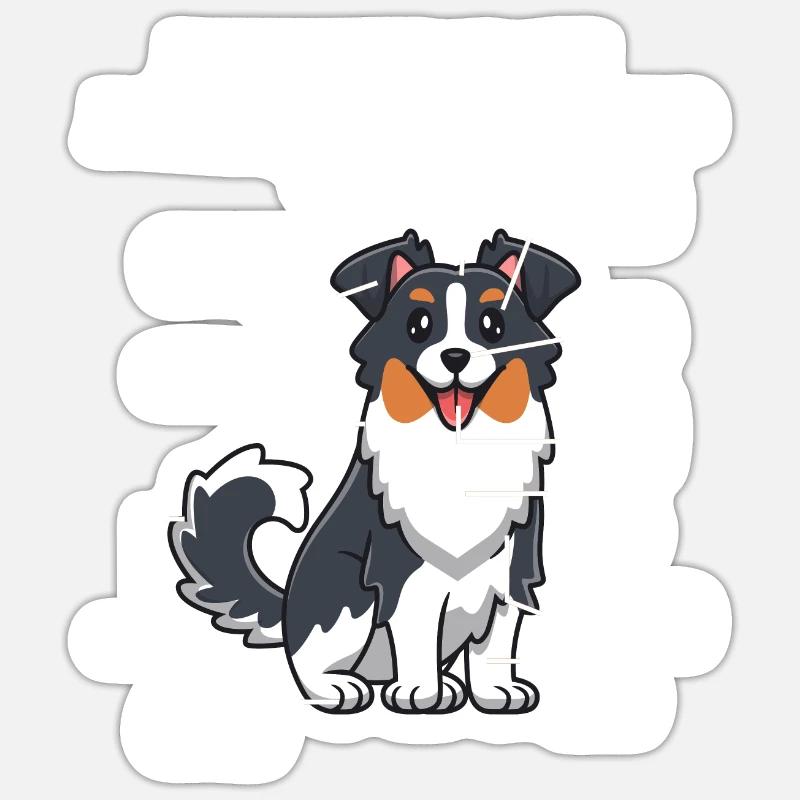 Australian Shepherd Aussie Dad Aussie Mom Sticker size S (10 x 10 cm)