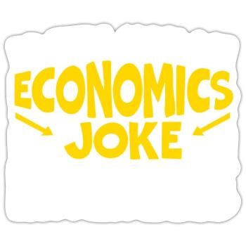 Économiste Professeur d’économie Profession Économie - Sticker taille S (10 x 10 cm) - blanc mat - Devant