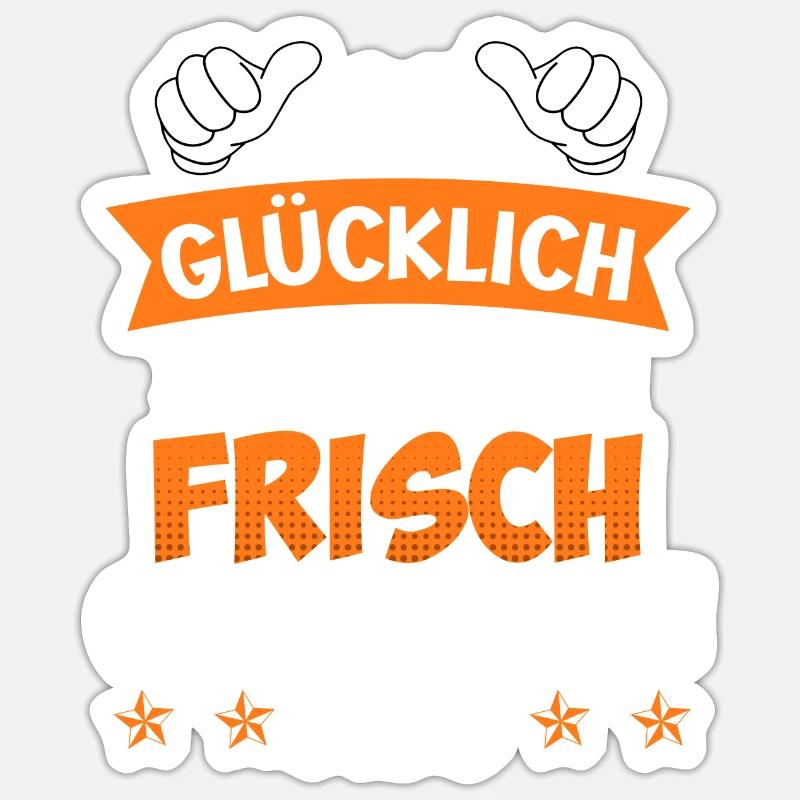 Frisch geschieden Scheidungsparty Scheidung - Sticker Größe S (10 x 10 cm) - Mattweiß