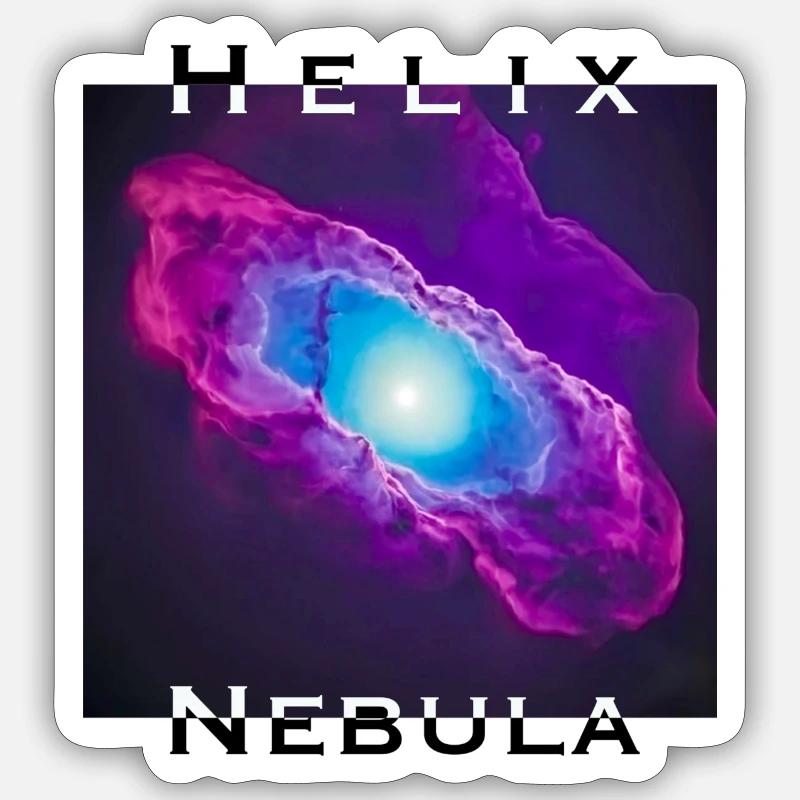 Nébuleuse de l’Hélice Sticker taille S (10 x 10 cm)