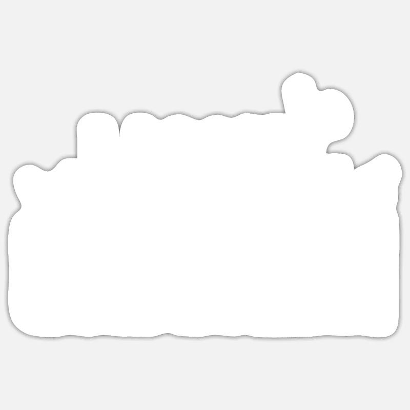 J’adore les poulets - - Sticker taille S (10 x 10 cm) - blanc mat