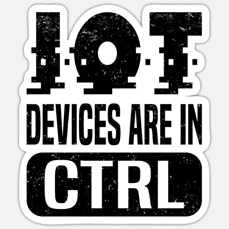 Internet Des Objets IOT Programmeur Admin IT Sticker taille S (10 x 10 cm)