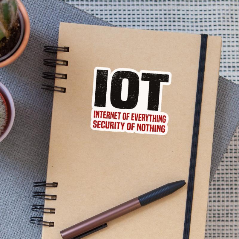 Internet Des Objets IOT Programmeur Admin IT Sticker taille S (10 x 10 cm)