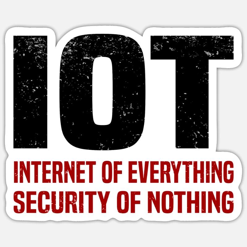 Internet Des Objets IOT Programmeur Admin IT Sticker taille S (10 x 10 cm)