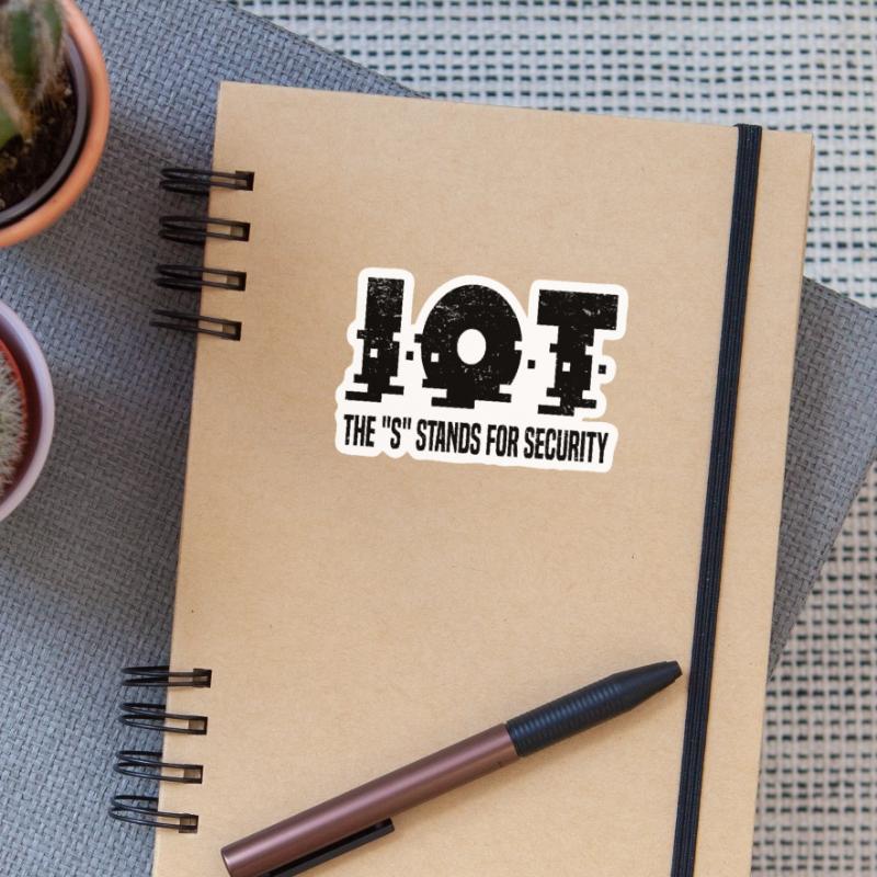 Internet Des Objets IOT Programmeur Admin IT Sticker taille S (10 x 10 cm)