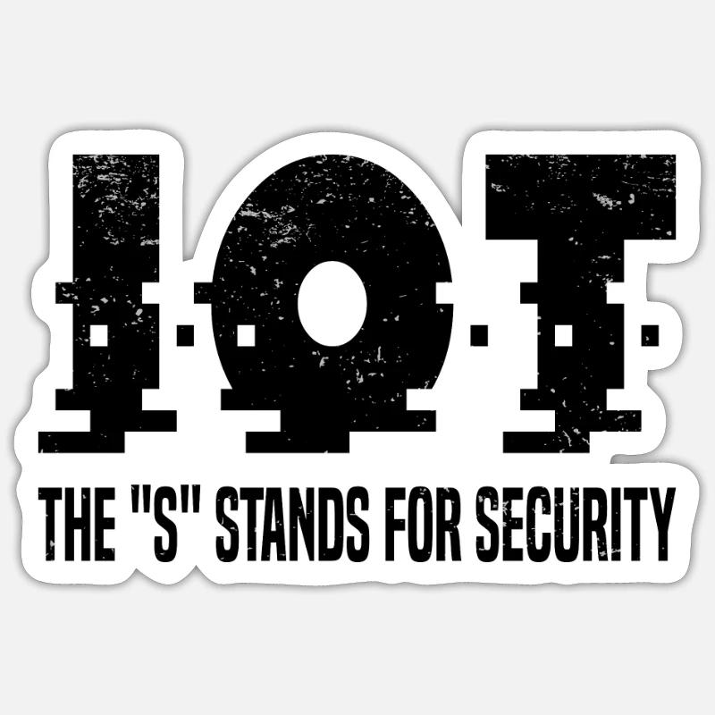Internet Des Objets IOT Programmeur Admin IT Sticker taille S (10 x 10 cm)