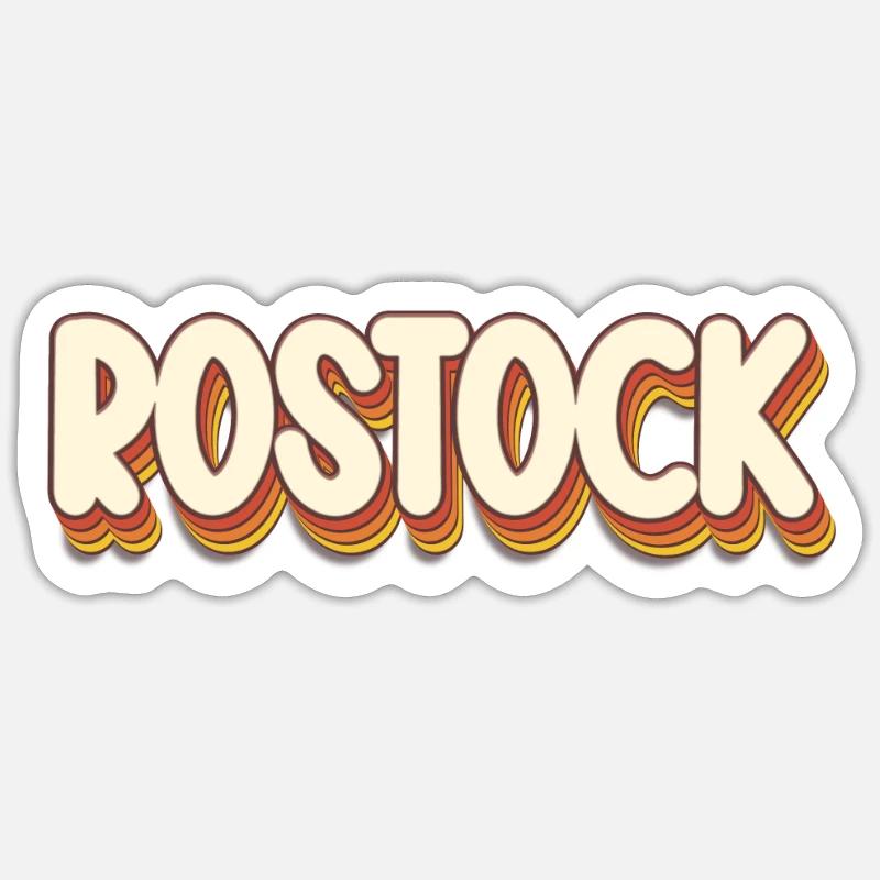 Rostockerin Rostocker Rostock - Sticker size S (10 x 10 cm) - white matte