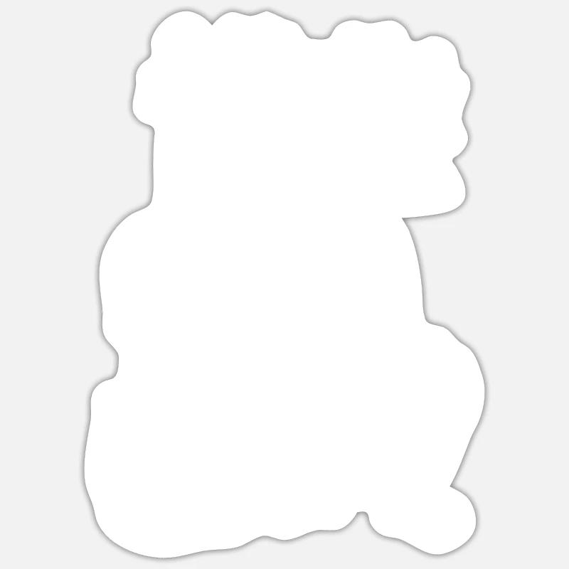 Violon Violon Poussin - Sticker taille S (10 x 10 cm) - blanc mat