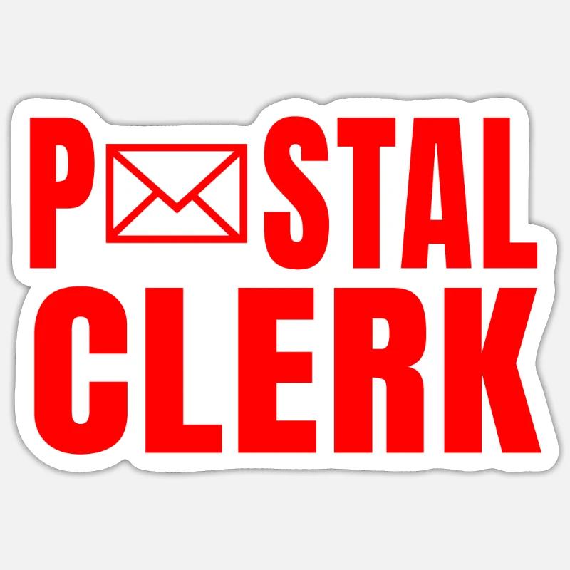 Commis des postes Sticker taille S (10 x 10 cm)