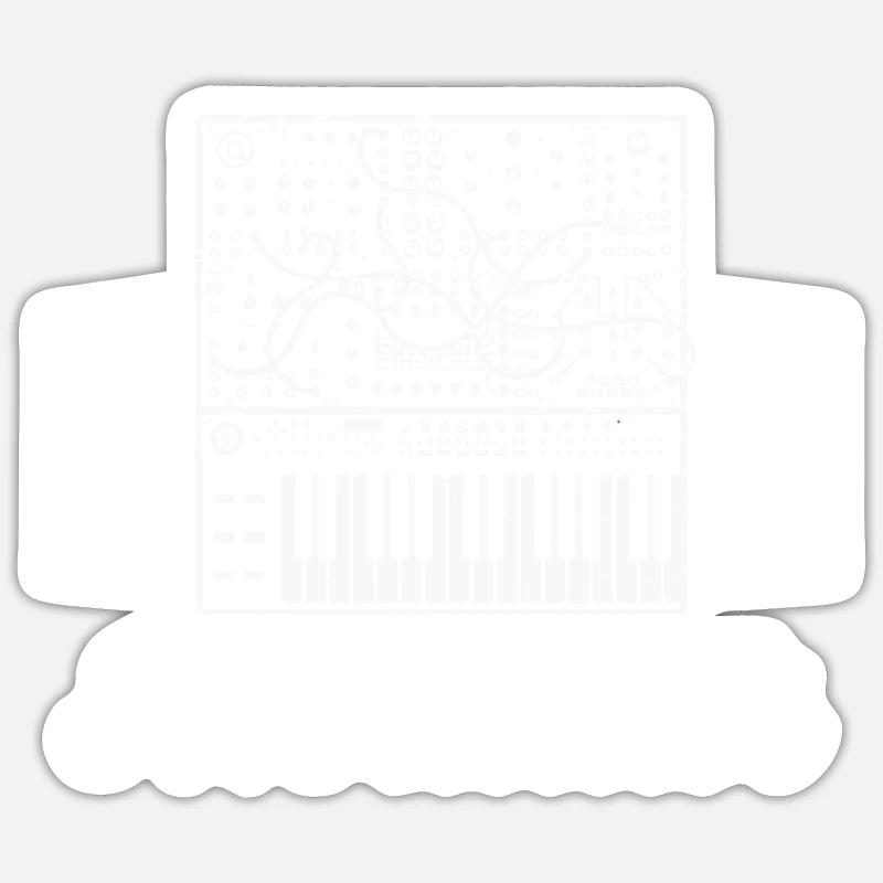 Modular Electronic Musical Synthesizer Sticker size S (10 x 10 cm)