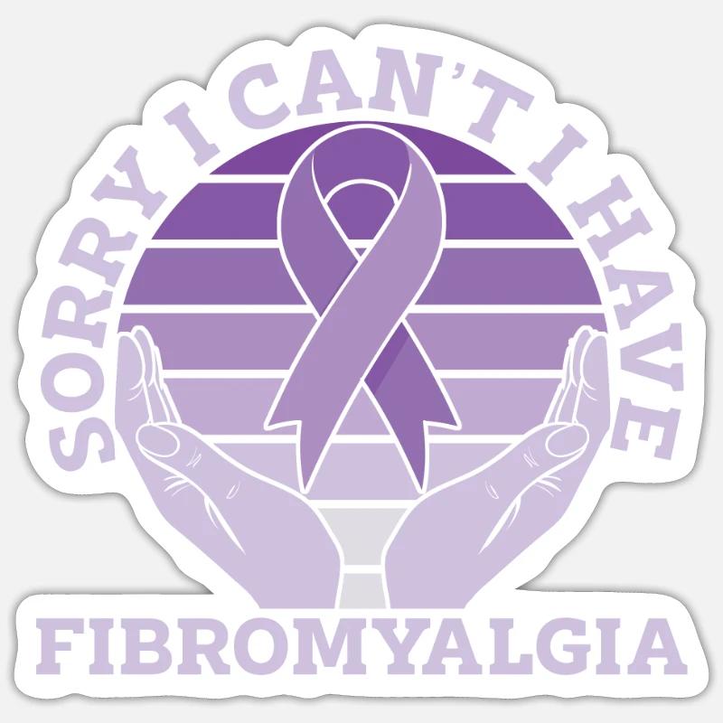 Fibromyalgia rheumatism hands Sticker size S (10 x 10 cm)