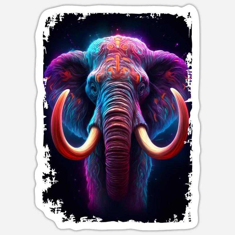 Mammoth Sticker size S (10 x 10 cm)