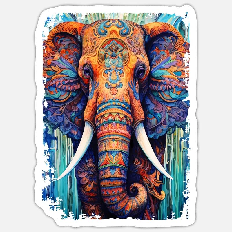 Mammoth - Sticker size S (10 x 10 cm) - white matte