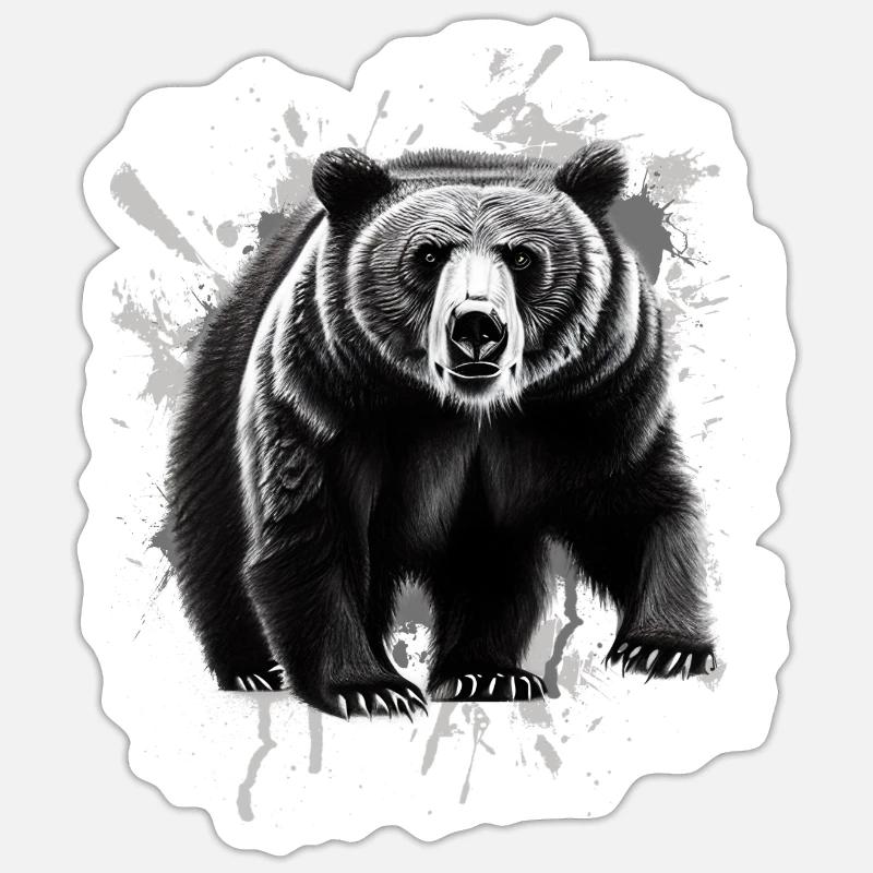 Bear Sticker size S (10 x 10 cm)