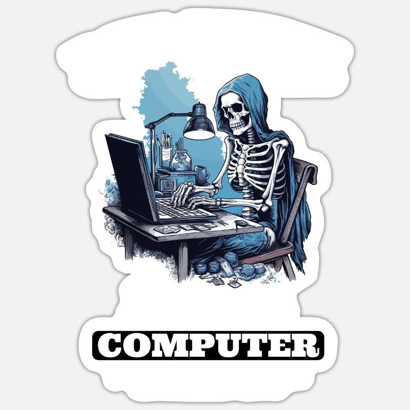 Ma bêta fait des programmeurs informatiques Sticker taille S (10 x 10 cm)