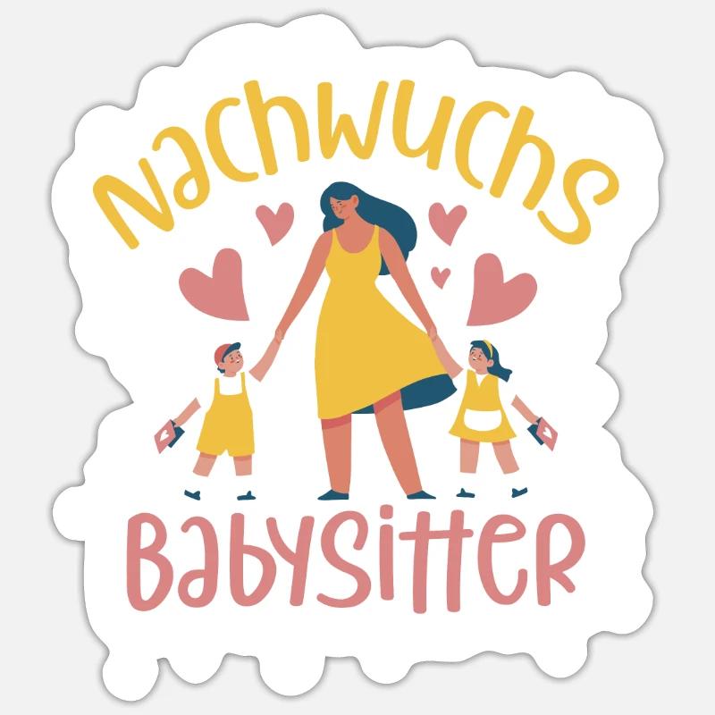 Nachwuchs Babysitter Sticker Größe S (10 x 10 cm)