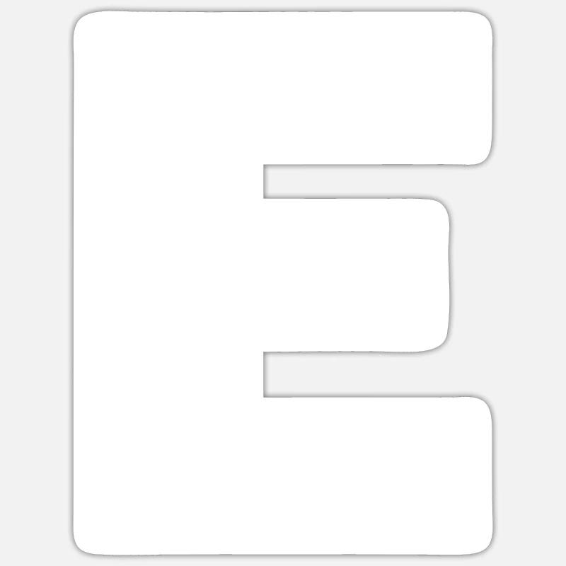 Buchstabe E Großbuchstaben Alphabet Monogramm Initiale Sticker Größe S (10 x 10 cm)