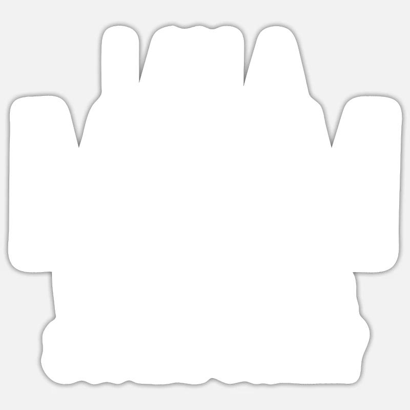 Ich bin Mutter - Sticker Größe S (10 x 10 cm) - Mattweiß