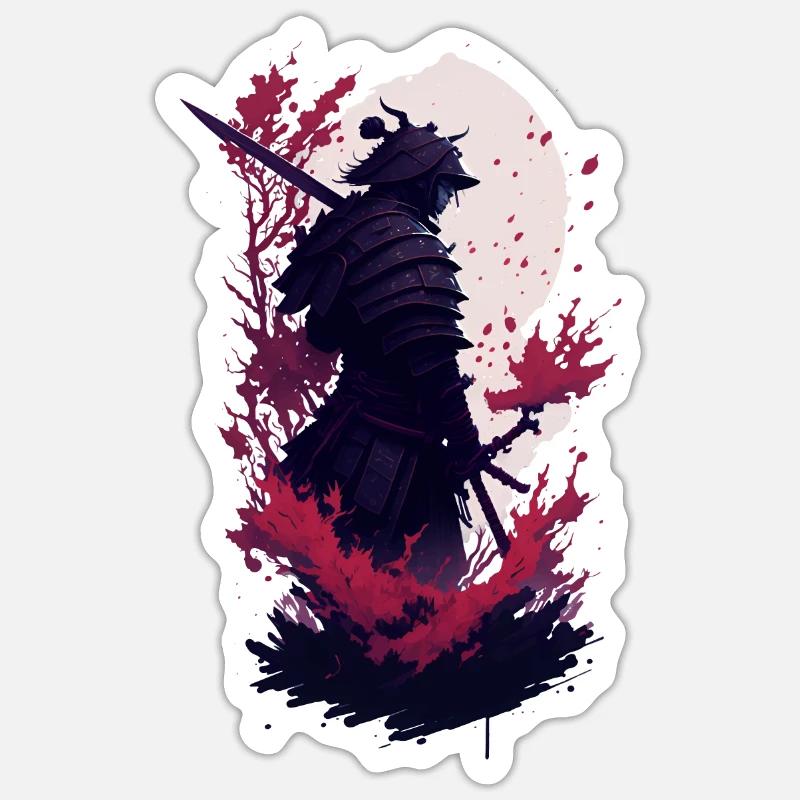 Shadow Samurai: Colorful Chaos Unleashed Sticker Größe S (10 x 10 cm)