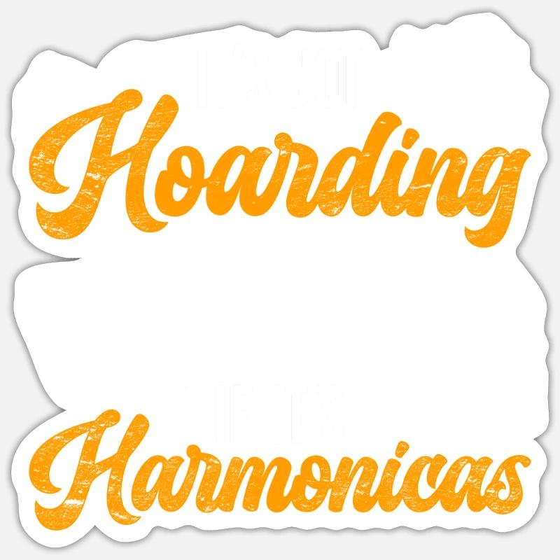 Harmoniciste Harmonica Sticker taille S (10 x 10 cm)
