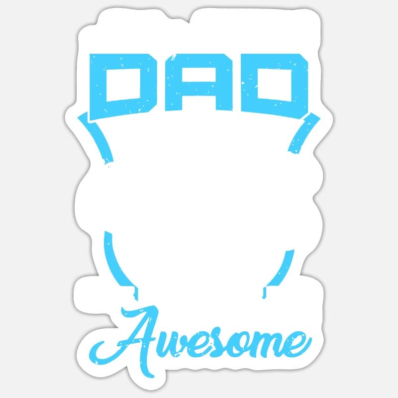 Jiu-Jitsu Papa Athlétique Rolling - Sticker taille S (10 x 10 cm) - blanc mat