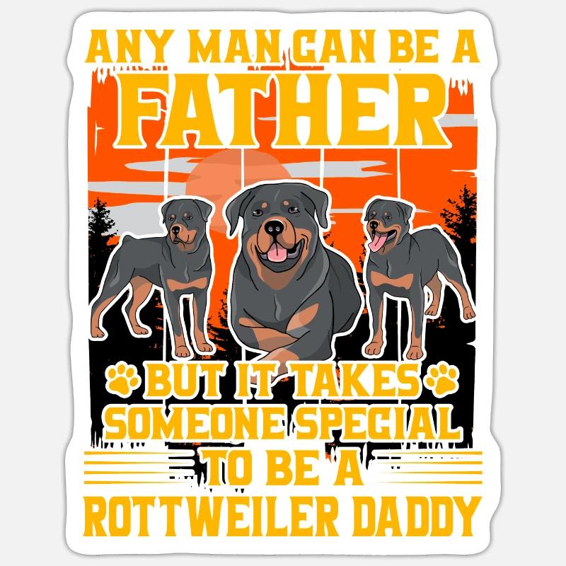 Rottweiler Daddy Sticker Größe S (10 x 10 cm)