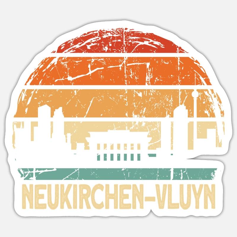 Neukirchen-Vluyn - Sticker Größe S (10 x 10 cm) - Mattweiß