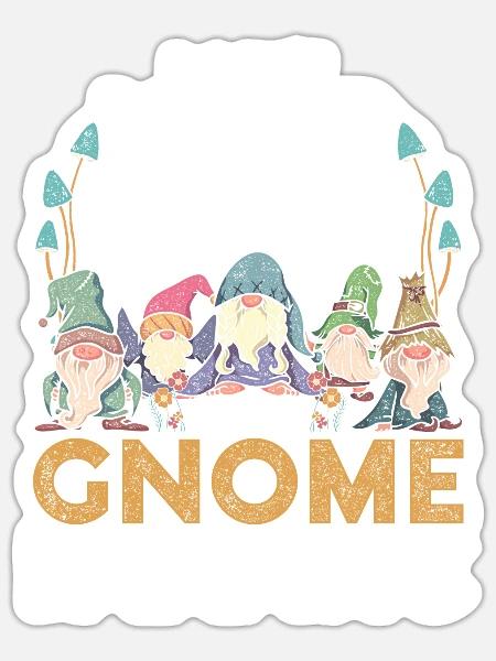 Gartenzwergsammler Gartenzwerg Gartenzwerge - Sticker Größe S (10 x 10 cm) - Mattweiß