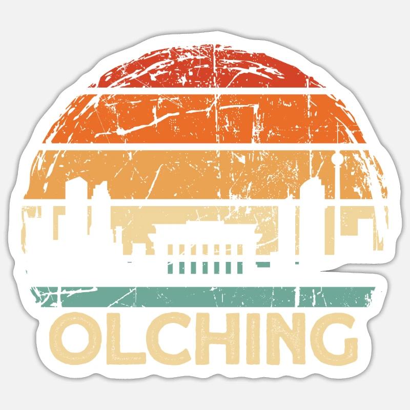 Olching - Sticker size S (10 x 10 cm) - white matte