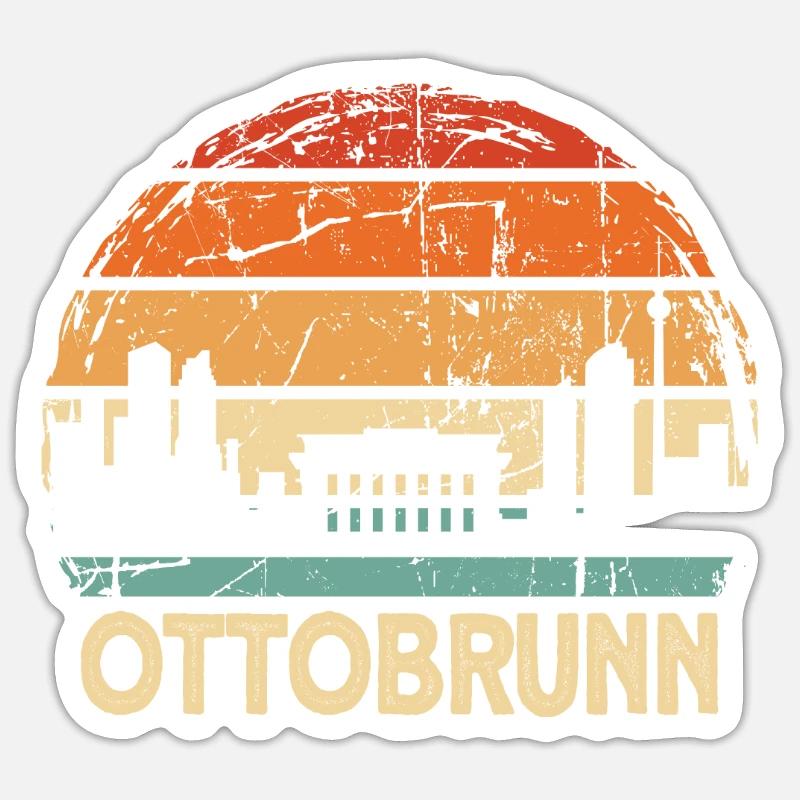 Ottobrunn - Sticker size S (10 x 10 cm) - white matte