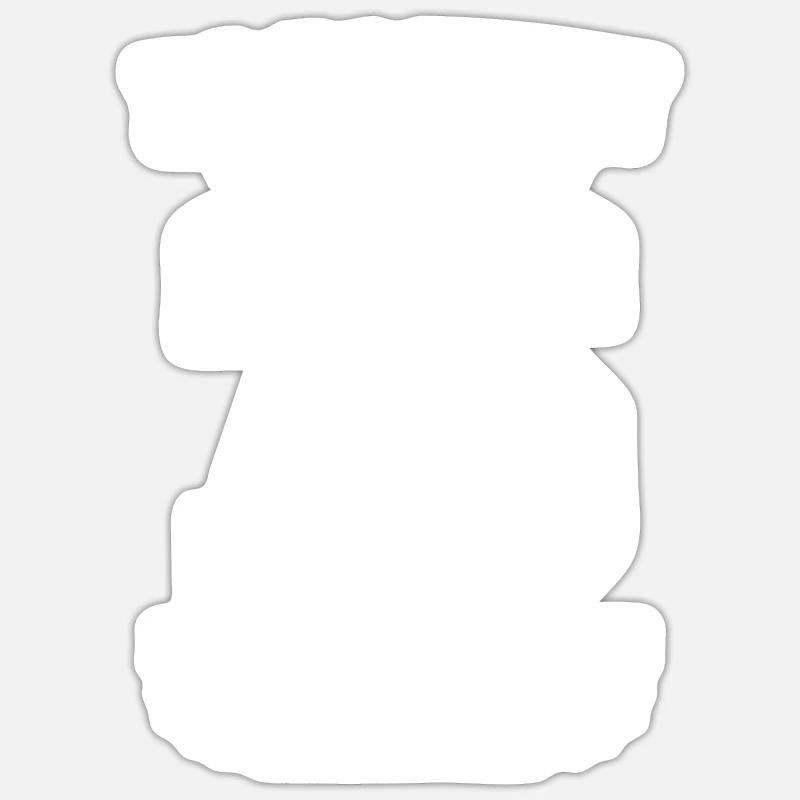 75. Geburtstag Geschenk Das Leben Beginnt Mit 75 - Sticker Größe S (10 x 10 cm) - Mattweiß