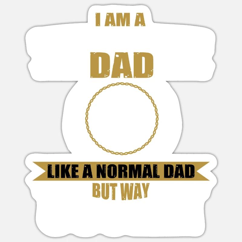 Subway Driver Dad - Sticker size S (10 x 10 cm) - white matte