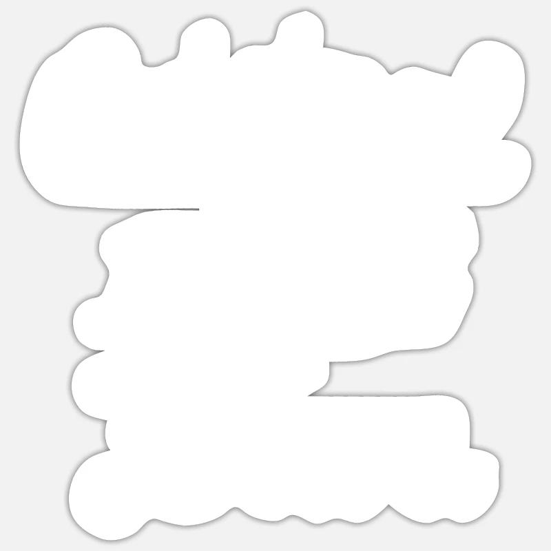Original 100 % Elisa - Sticker taille S (10 x 10 cm) - blanc mat