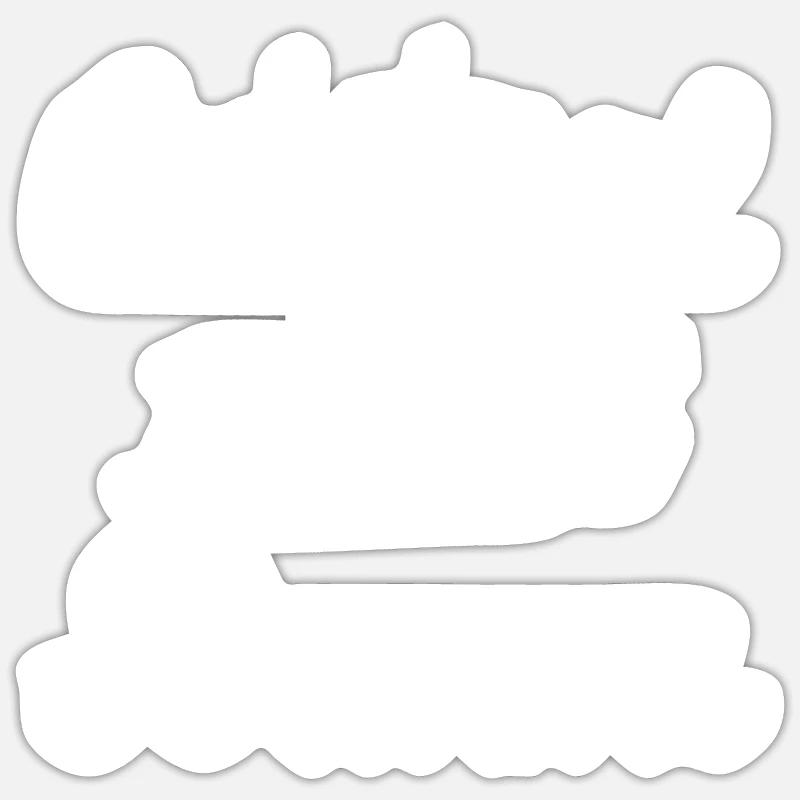 Original 100% Domme - Sticker size S (10 x 10 cm) - white matte
