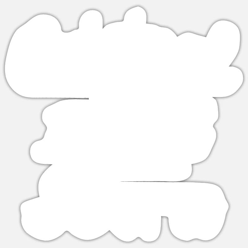 Original 100% Doris - Sticker Größe S (10 x 10 cm) - Mattweiß