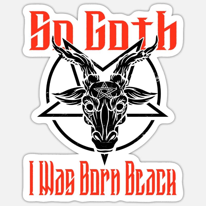 Satan Beelzebub Devil Gothic Pentagram Mystical Sticker size S (10 x 10 cm)