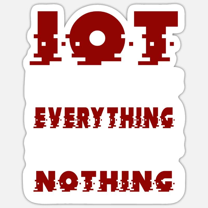 Internet Of Things IOT Programmierer Admin IT Sticker Größe S (10 x 10 cm)