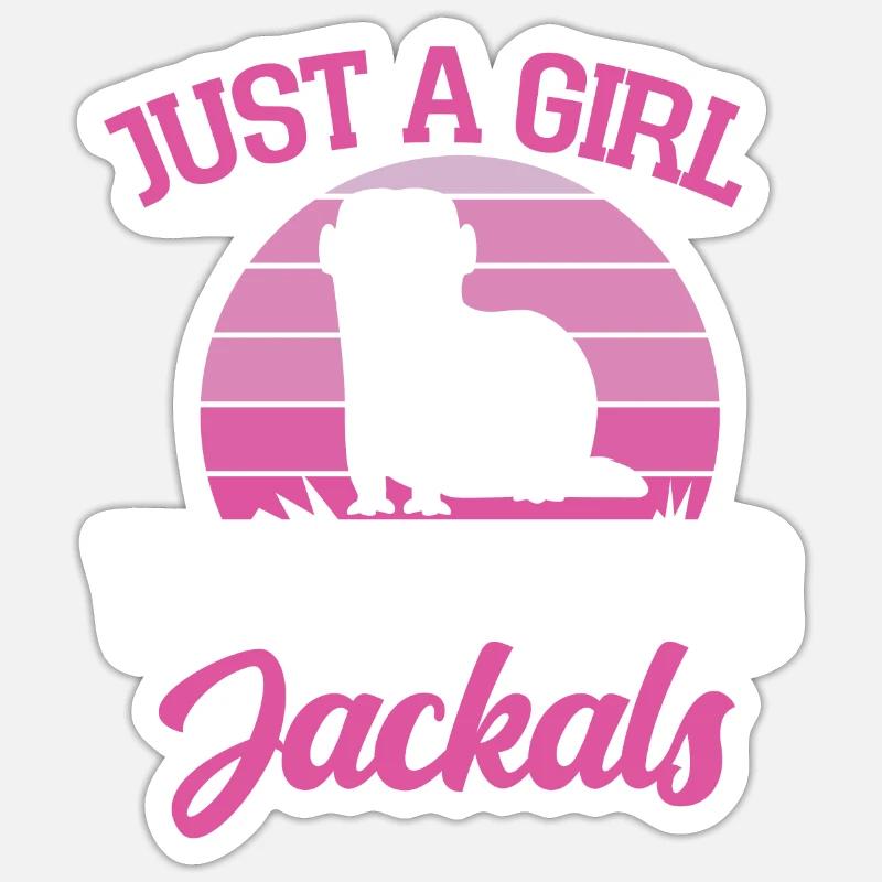 Jackal - Sticker size S (10 x 10 cm) - white matte