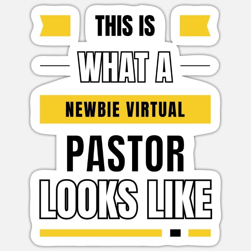 Pasteur virtuel débutant Sticker taille S (10 x 10 cm)