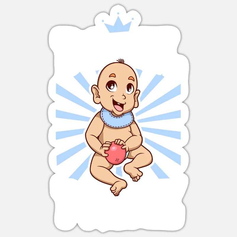 Boßel Prinz - Bosseln - Sticker taille S (10 x 10 cm) - blanc mat