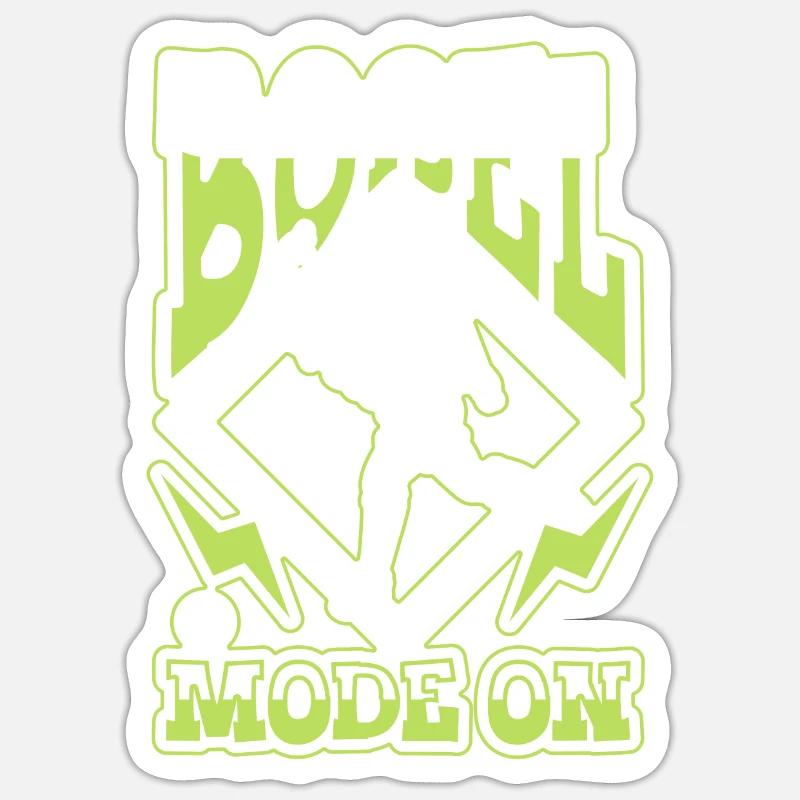 Boßel Mode On - Bosseln - Sticker taille S (10 x 10 cm) - blanc mat