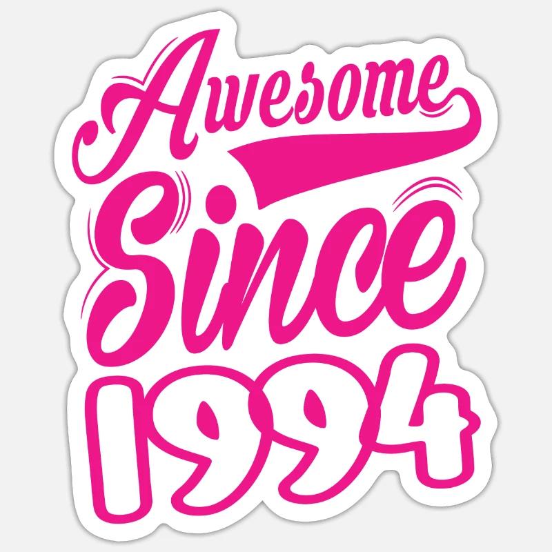 Génial depuis 1994 - Sticker taille S (10 x 10 cm) - blanc mat