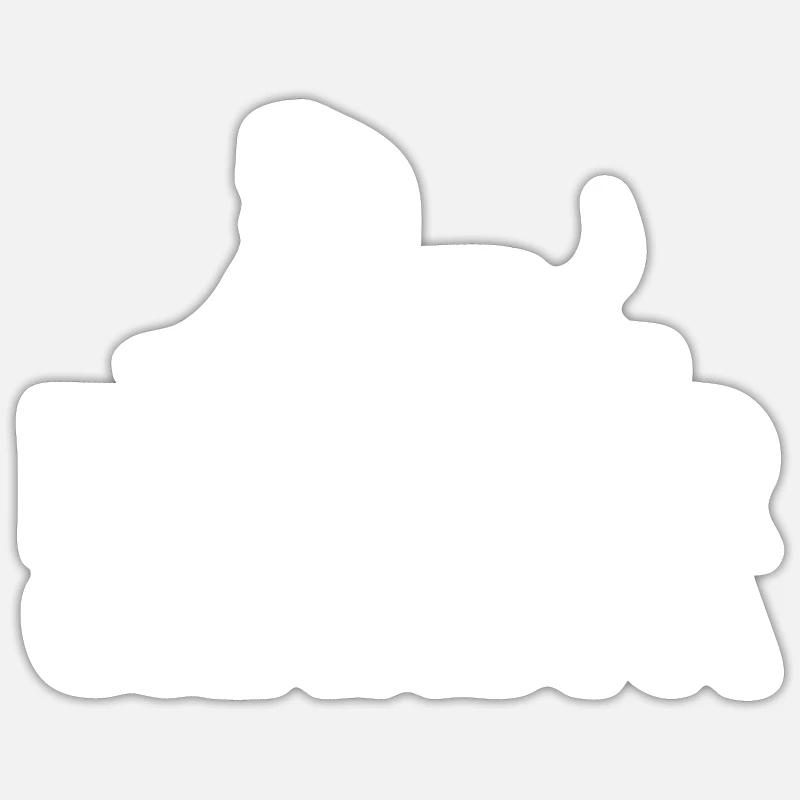 Cadeaux Boxer Dog - Sticker taille S (10 x 10 cm) - blanc mat
